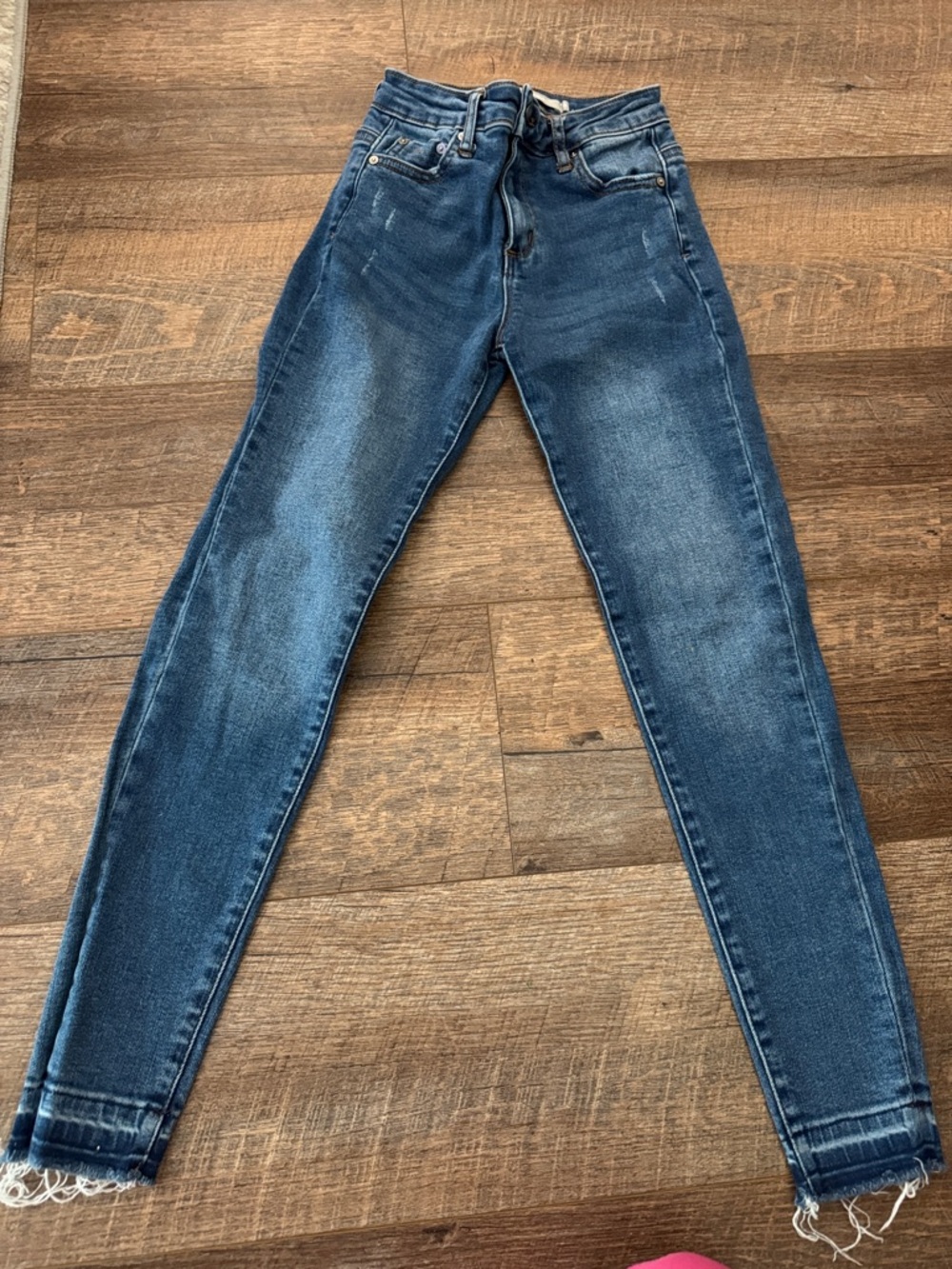 Tractr Kids Skinny Jeans in Dark Blue Wash